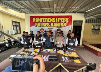 Polres Banjar Berhasil Bongkar Jaringan Narkoba, Ribuan Butir Obat Keras Diamankan