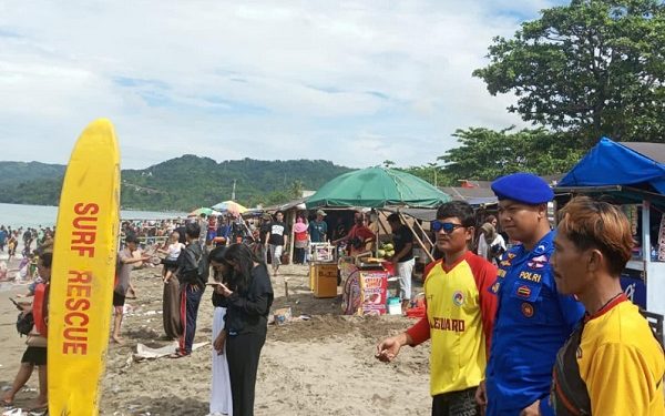Polres Sukabumi Amankan Objek Wisata Pantai Selama Libur Lebaran, 21.965 Wisatawan Kunjungi Pantai Sukabumi