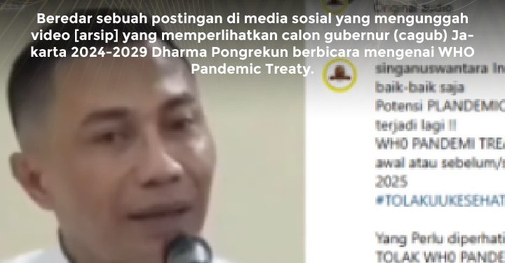 KLARIFIKASI HOAX – MISLEADING CONTENT [SALAH] Pandemic Treaty: Ada Denda untuk Masyarakat Penolak Vaksin