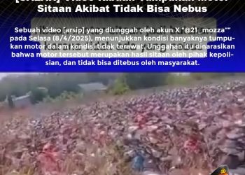 [SALAH] Video Ribuan Tumpukan Motor Sitaan Akibat Tidak Bisa Nebus