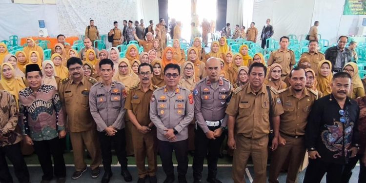 Polres Ciamis Ikut Sosialisasikan Edaran Bupati Ciamis Larangan Siswa Pakai Motor ke Sekolah