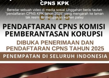 KLARIFIKASI HOAX – FABRICATED CONTENT [PENIPUAN] Tautan Pendaftaran CPNS KPK