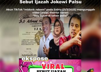 [SALAH] Roy Suryo Ditangkap karena Sebut Ijazah Jokowi Palsu