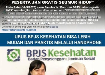 [PENIPUAN] TAUTAN “PENDAFTARAN PESERTA JKN GRATIS SEUMUR HIDUP”