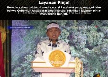 KLARIFIKASI HOAX – MANIPULATED CONTENT [HOAKS] Video Dedi Mulyadi Resmikan Layanan Pinjol