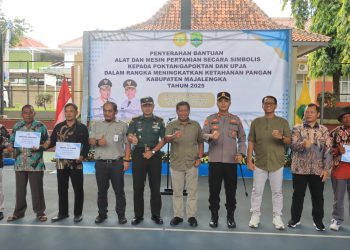 Kapolres Majalengka Dukung Peningkatan Ketahanan Pangan, Hadiri Penyerahan Alsintan