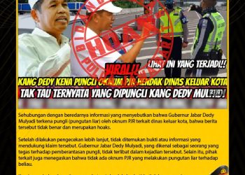 [HOAX] Gubernur Jabar Dedi Mulyadi terkena pungli (pungutan liar) oleh oknum PJR