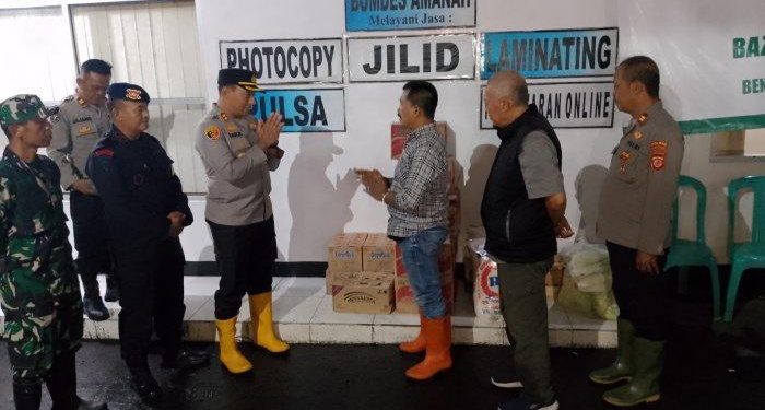 Polres Tasikmalaya Kota Dirikan Posko Kesehatan dan Dapur Umum untuk Korban Banjir Tanjungsari