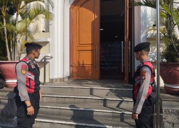 Peringatan Kenaikan Isa Almasih, Polres Garut Berikan Pengamanan Gereja