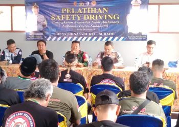 Tingkatkan Keselamatan, Polres Sukabumi Latih Sopir Ambulans dengan Safety Driving