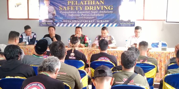 Tingkatkan Keselamatan, Polres Sukabumi Latih Sopir Ambulans dengan Safety Driving