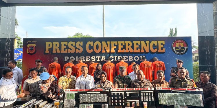 Polresta Cirebon Ungkap 7 Kasus Narkoba dalam Seminggu, 9 Tersangka Ditangkap