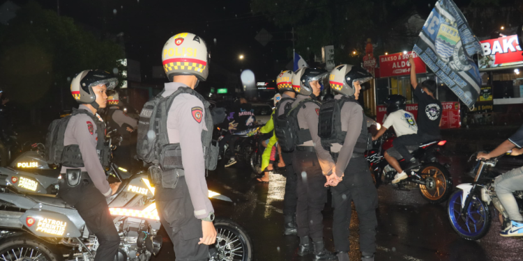 Polres Ciamis Amankan Euforia Kemenangan Persib dengan Tertib dan Kondusif