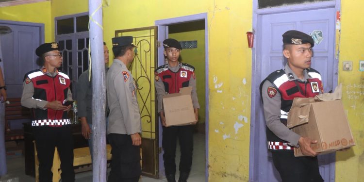 Patroli Skala Besar Polres Indramayu Amankan Ratusan Botol Miras