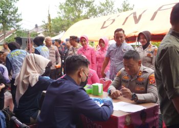 Polri dan Masyarakat Tasikmalaya Gelar Donor Darah Massal