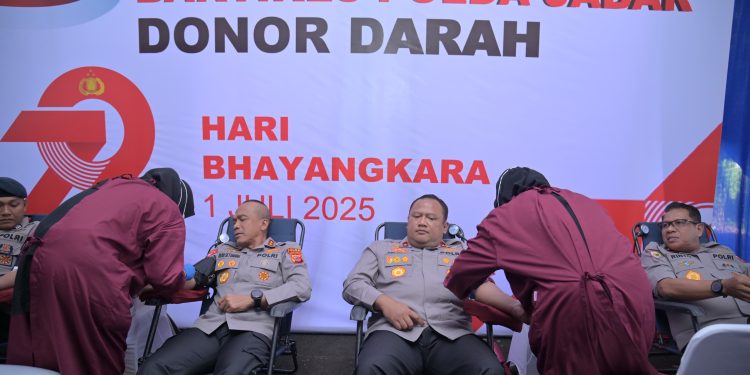 Polda Jabar Gelar Donor Darah di Lembang, Sambut Hari Bhayangkara ke-79