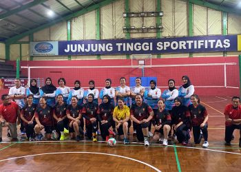 Polda Jabar Gelar Pertandingan Bola Voli dalam Rangka Hari Bhayangkara ke-79