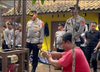 Polres Tasikmalaya Kota Wujudkan Akses Air Bersih, Salurkan Bantuan Sumur Bor di Tamansari