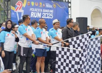 Ribuan Peserta Ramaikan Polresta Bandung Run 2025, Semarakkan Hari Bhayangkara ke-79