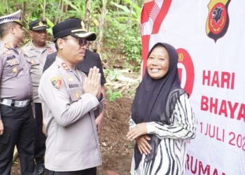 Polres Banjar Rayakan Hari Bhayangkara dengan Bedah Rumah, Wujud Kepedulian kepada Masyarakat