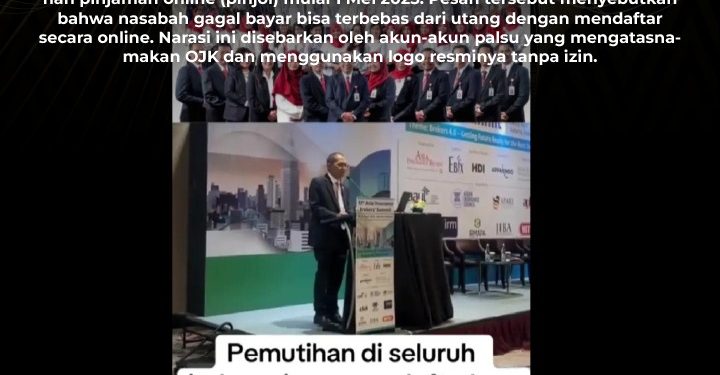 [HOAKS] Pemutihan Pinjol oleh OJK Mulai 1 Mei 2025