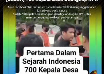 [SALAH] 700 Kepala Desa Ditangkap KPK