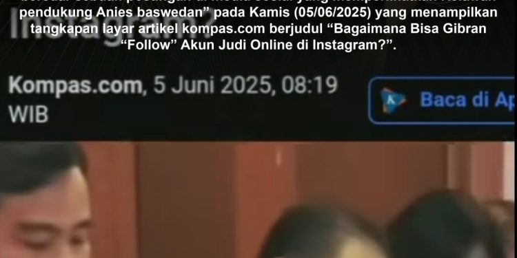 KLARIFIKASI HOAX – MISLEADING CONTENT [SALAH] Wakil Presiden Terlibat Judi Onlin