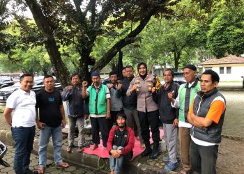 Polsek Dramaga Polres Bogor Kawal Pawai Obor Tahun Baru Islam, Jalin Silaturahmi dan Jaga Kamtibmas