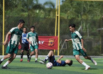 Laga Sengit Semifinal Mini Soccer HUT Bhayangkara ke-79 Polda Jabar: Reskrimsus dan Brimob Melaju ke Final