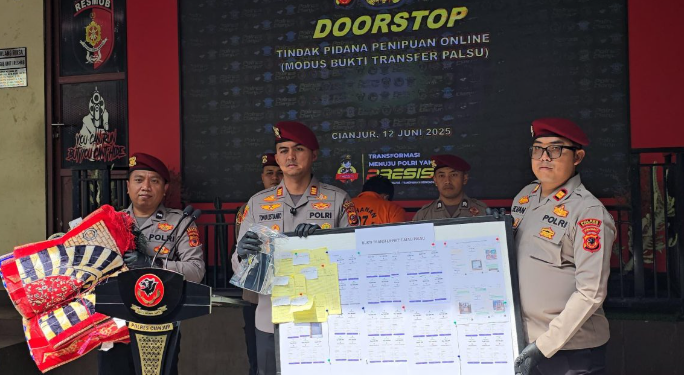 Polres Cianjur Ringkus Pelaku Penipuan Online Modus Bukti Transfer Palsu