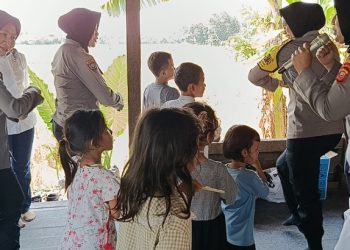 Polresta Cirebon dan KPAID Gelar Trauma Healing untuk Anak-anak Korban Longsor Gunung Kuda