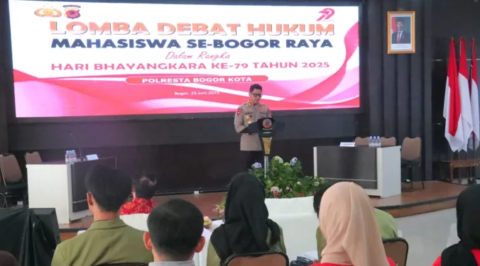 Polresta Bogor Kota Gelar Lomba Debat Hukum Antar Perguruan Tinggi, Semarakkan HUT Bhayangkara ke-79