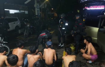 Tim Raimas dan Brimob Bogor Kota Amankan 23 Orang Terkait Tawuran