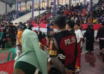 Polres Ciamis Laksanakan Pengamanan Kejuaraan Pencak Silat Galuh Pakuan Championship Series