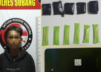 Polres Subang Tangkap Pengedar Sabu 2,67 Gram di Parkiran Karaoke