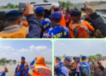 Polres Karawang Temukan Warga Hilang Tenggelam di Banjir Karangligar