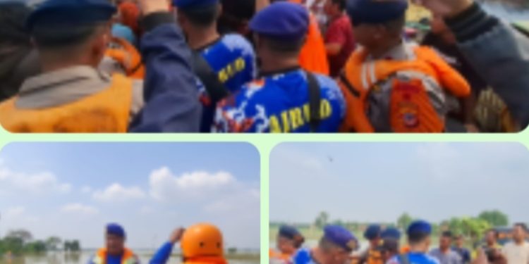 Polres Karawang Temukan Warga Hilang Tenggelam di Banjir Karangligar
