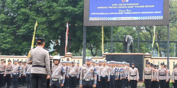 Polres Bogor Gelar Apel Operasi Patuh Lodaya 2025, Tekankan Humanis dan Profesional
