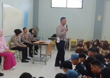 Satlantas Polresta Bogor Kota Tanamkan Keselamatan Berlalu Lintas di SMK Kusuma Wardhana