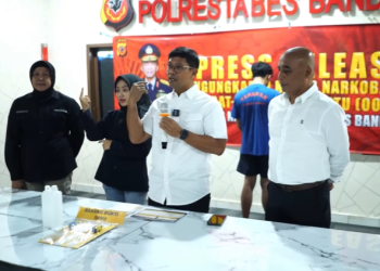 Polrestabes Bandung Ungkap Modus Baru Peredaran Sabu: ‘Blue Ice’