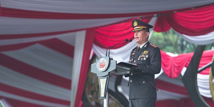 Polresta Bandung Gelar Upacara HUT Bhayangkara ke-79: Penguatan Sinergitas dan Komitmen Pelayanan Presisi