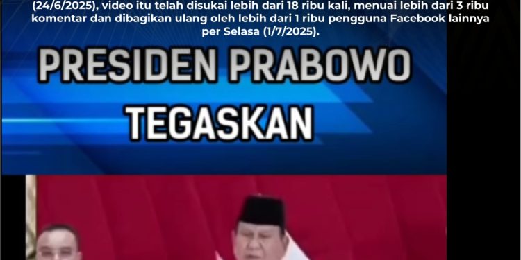 [SALAH] Prabowo Tegaskan Indonesia Siap Terlibat Perang