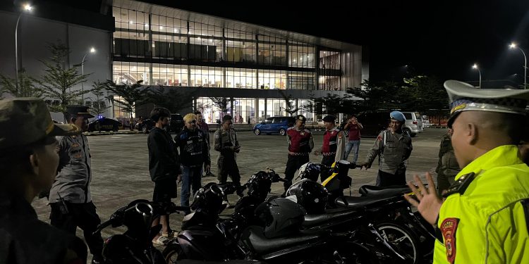 Polres Banjar Gelar Patroli Gabungan KRYD, Jaga Kamtibmas di Malam Hari