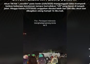 [SALAH] Video “Kendaraan Tempur Indonesia untuk Persiapan Perang Dunia III”