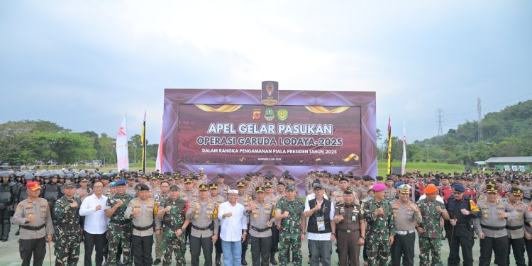 Ribuan Personel Gabungan Siap Amankan Piala Presiden 2025 di Jabar