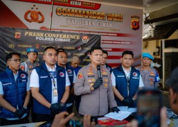 Polres Cimahi Ringkus Anggota Geng Motor Pengedar Tembakau Sintetis