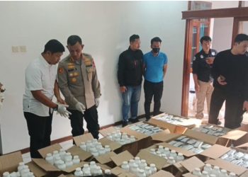 Polrestabes Bandung Sita 1,4 Juta Butir Obat Keras Terlarang di Batununggal