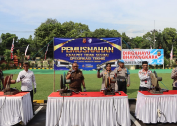 Polresta Cirebon Musnahkan 2.449 Knalpot Bising, Tindak Tegas Pelanggaran Lalu Lintas