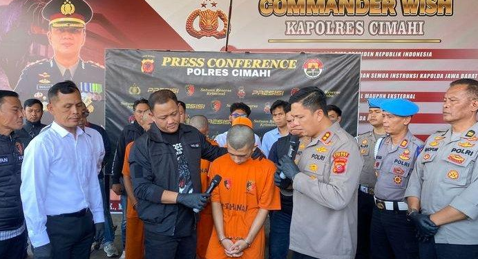 Polisi Cimahi Tangkap 13 Anggota Geng Motor, 9 di Antaranya Pelajar