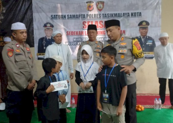 Polres Tasikmalaya Kota Luncurkan Program Sosial “Selasa”, Berbagi Kebahagiaan dengan Anak Yatim